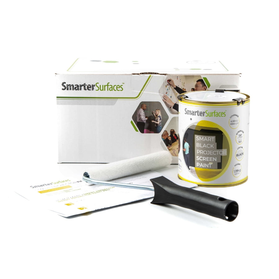 Black projector screen paint full kit
