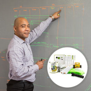 Clear whiteboard paint