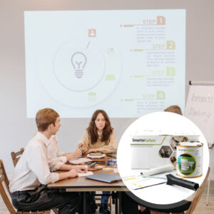 Ultra short throw projector screen paint